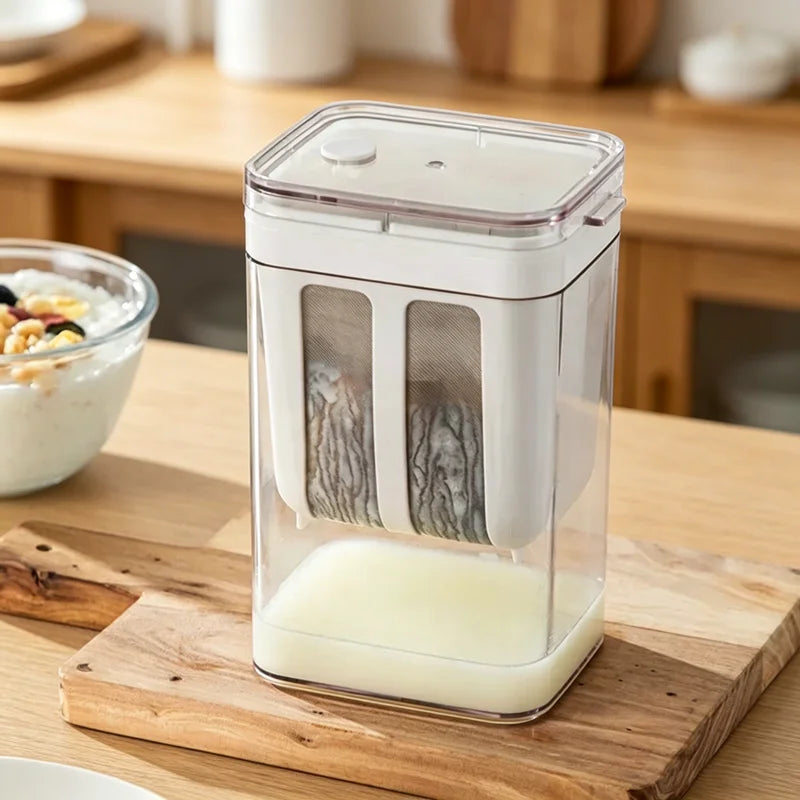 Reusable Stainless Steel Yogurt Strainer for Greek Yogurt & Whey Separation