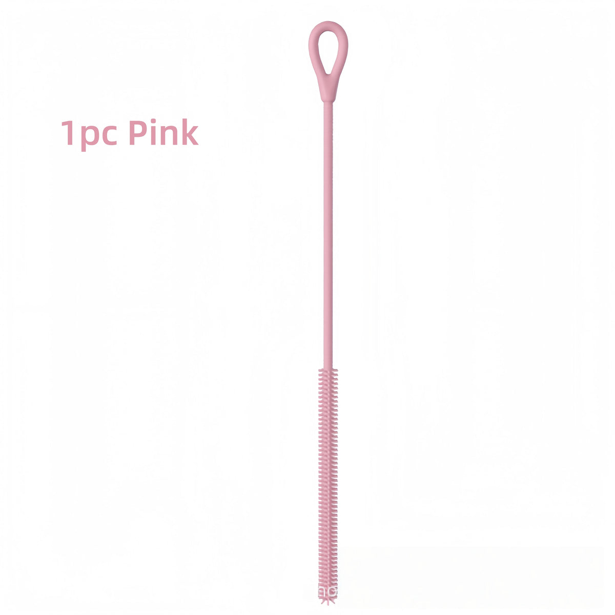 Long Silicone Straw Cleaner Brush for Reusable Cups & Straws - Deep Cleaning Tool