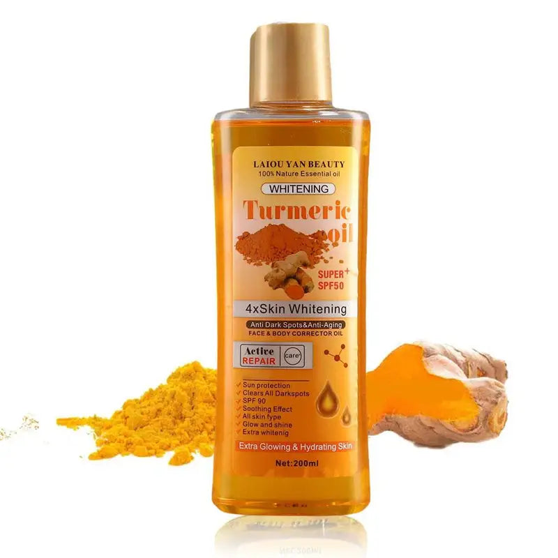200ml Turmeric Oil Essential Oil for Skin Hydration & Nourishment – Deep Face Serum