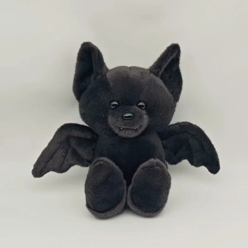 Halloween Black Bat Plush Toy - Soft Cartoon Stuffed Animal for Party Decorations & Gifts