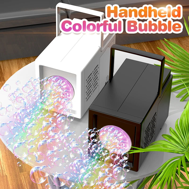 Outdoor Bubble Machine with 10 Holes for Kids and Events - Handheld Water Blower
