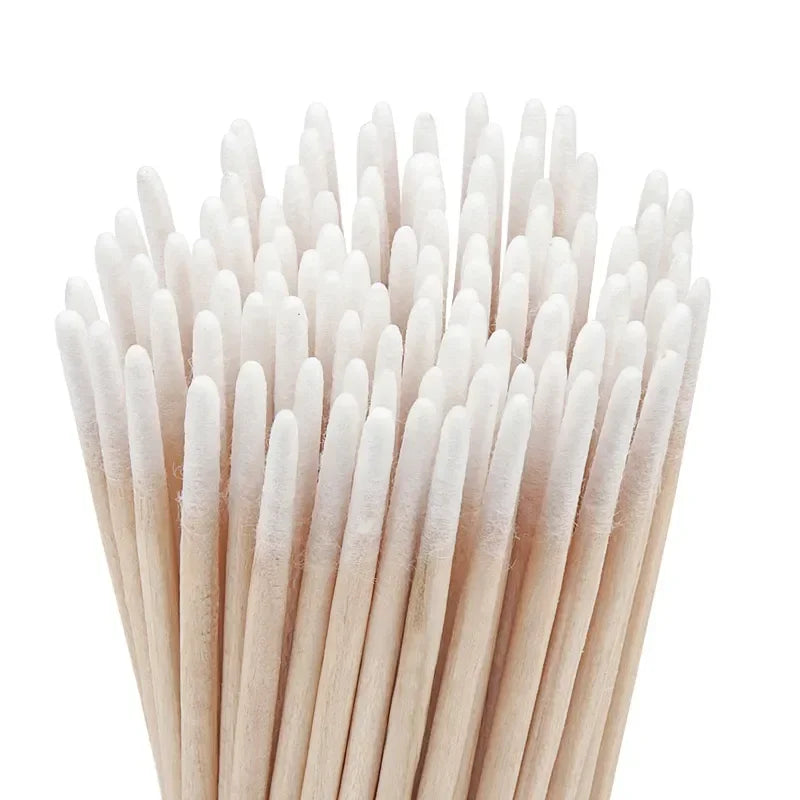 Disposable Micro Cotton Swab Brushes for Eyelash Extension Glue Removal 100/300Pcs