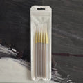 5-Pack Nail Art Brushes Set for Acrylic Flower & Line Drawing