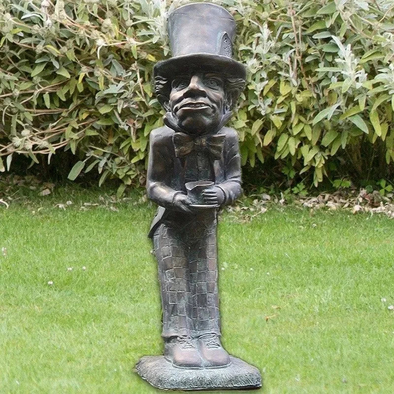 Alice in Wonderland Garden Statue - Fairy Tale Character Sculpture for Home & Garden