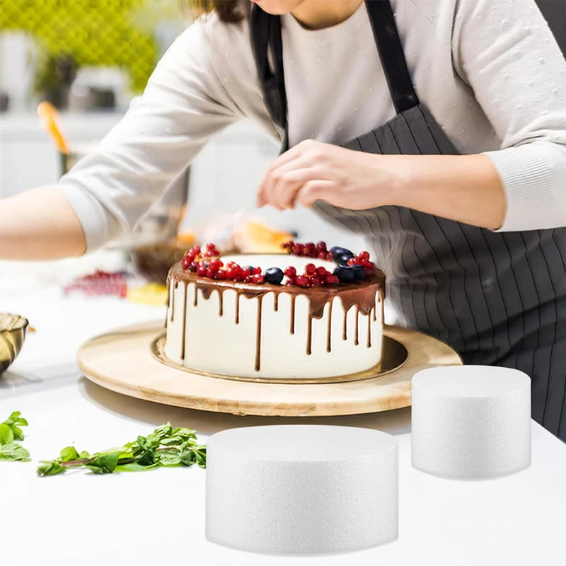 Round Foam Cake Mold - Practice Baking Pan for 4, 6, 8, 10 Inch Cakes