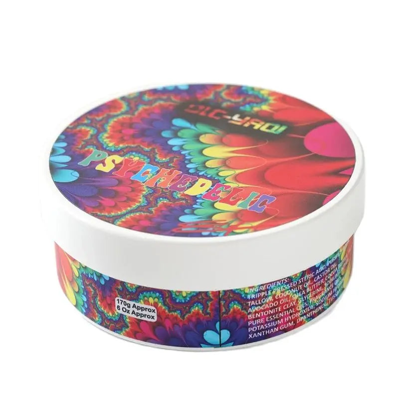 Yaqi Psychedelic Artisan Shaving Soap 170g for Men - Moisturizing & Premium
