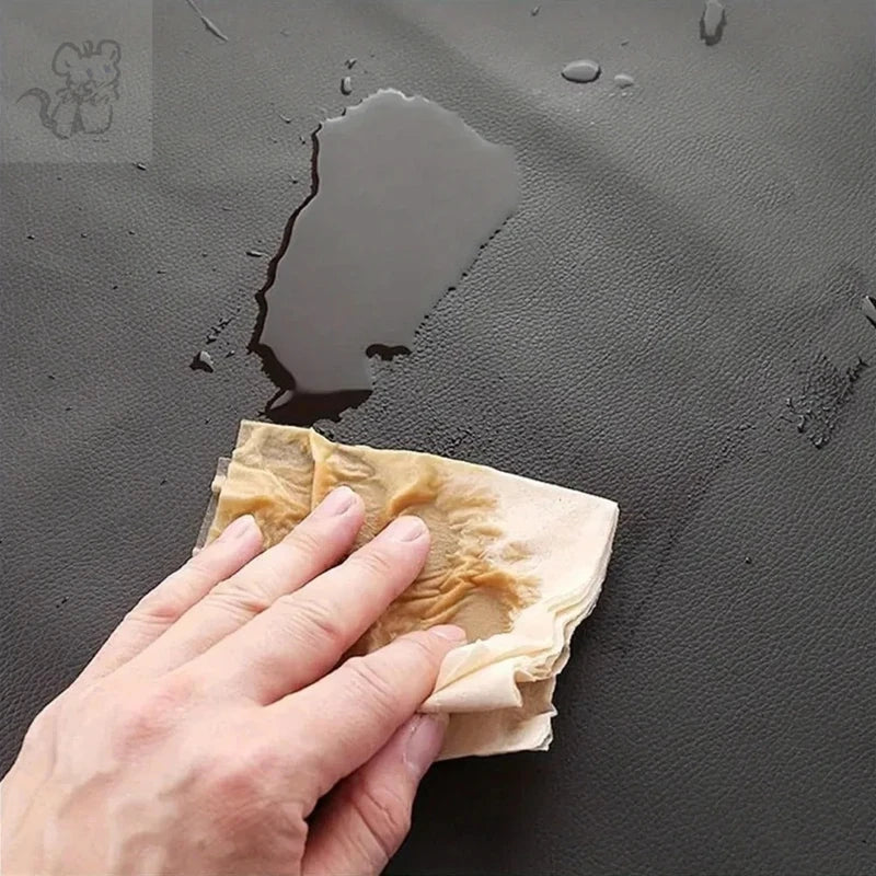Heavy Duty Waterproof PU Leather Work Apron for Kitchen, Butchery & Workshop