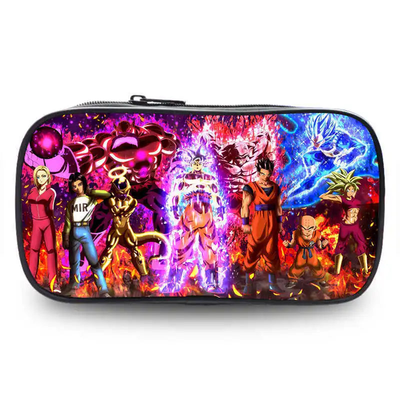 Dragon Ball Cartoon Anime Pencil Case Storage Bag for Students