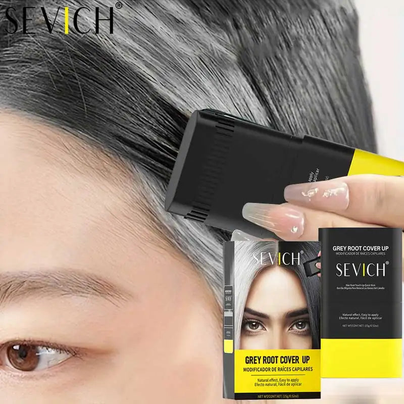 Instant Gray Hair Root Cover Up Stick for Gray White Hair Concealer & Hairline Touch-Up