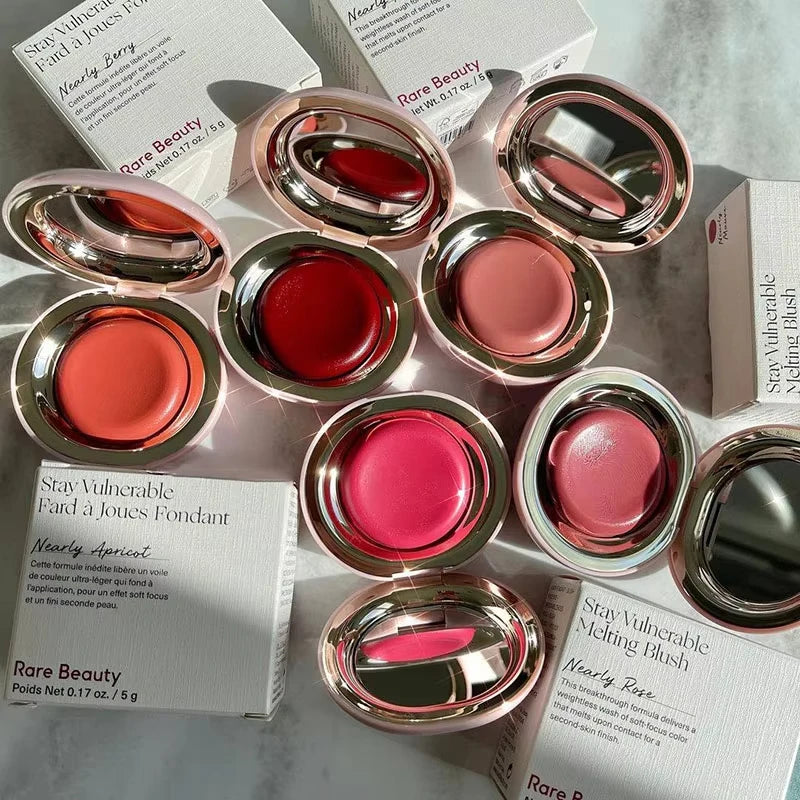 Dual-Use Powder Blush and Liquid Highlighter Makeup Set Waterproof Long Lasting Natural