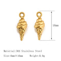 Set of 3 Stainless Steel Charms for Jewelry Making - Airplane, Cowboy Boot, Ox Horn Pendants, Waterproof Findings