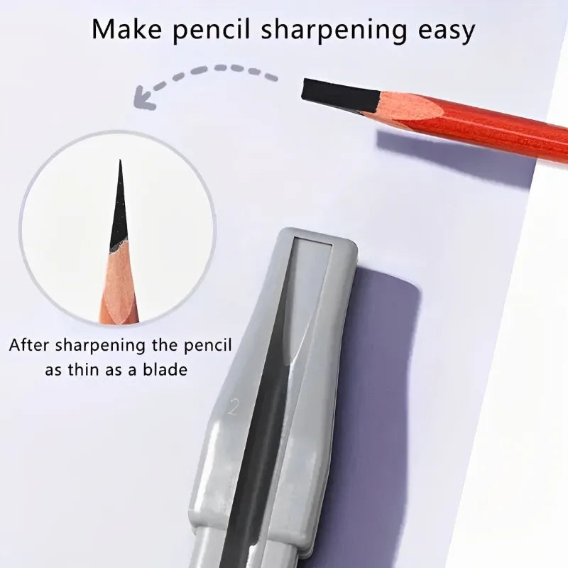 Portable Eyebrow Pencil Sharpener Makeup Tool with Multiple Colors - Compact Cosmetic Pencil Sharpening