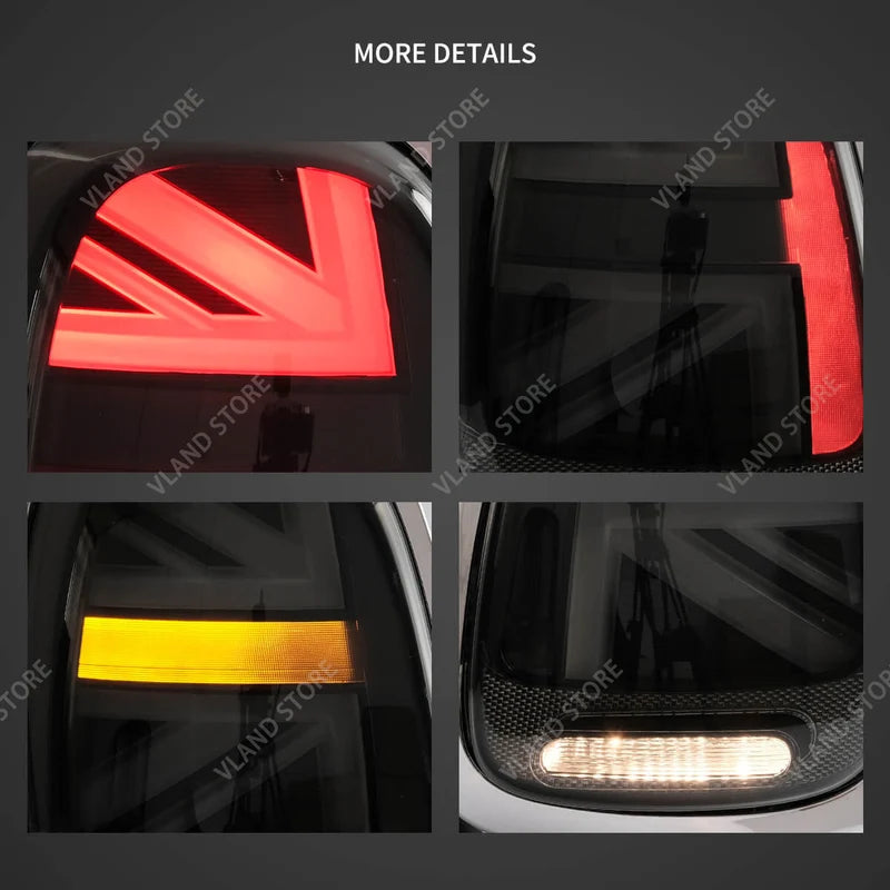 Full LED Taillights for Mini Cooper F55 F56 F57 - Sequential Turn Signal Upgrade