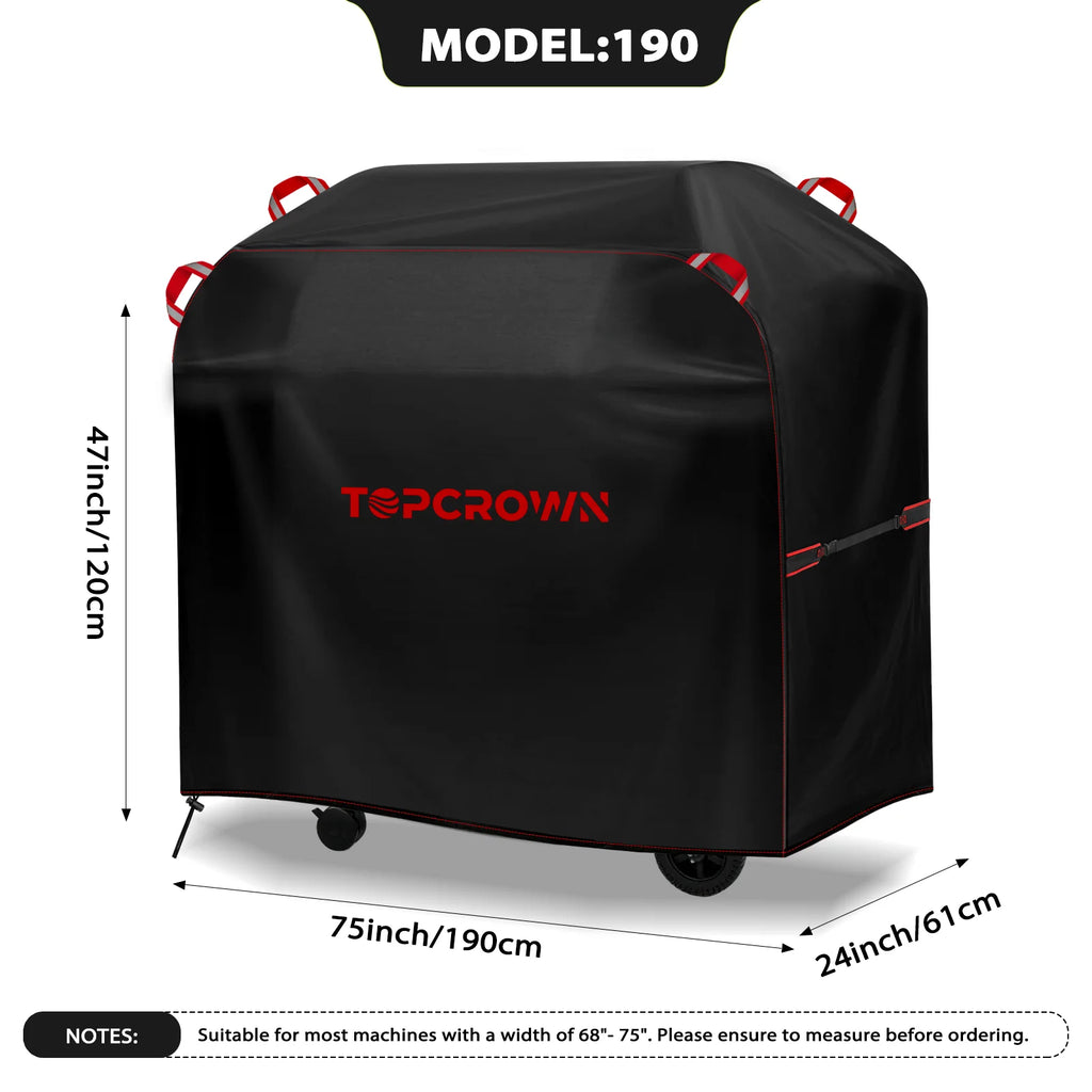 Outdoor Grill Cover Waterproof UV-Resistant 420D Oxford Windproof with Adjustable Straps
