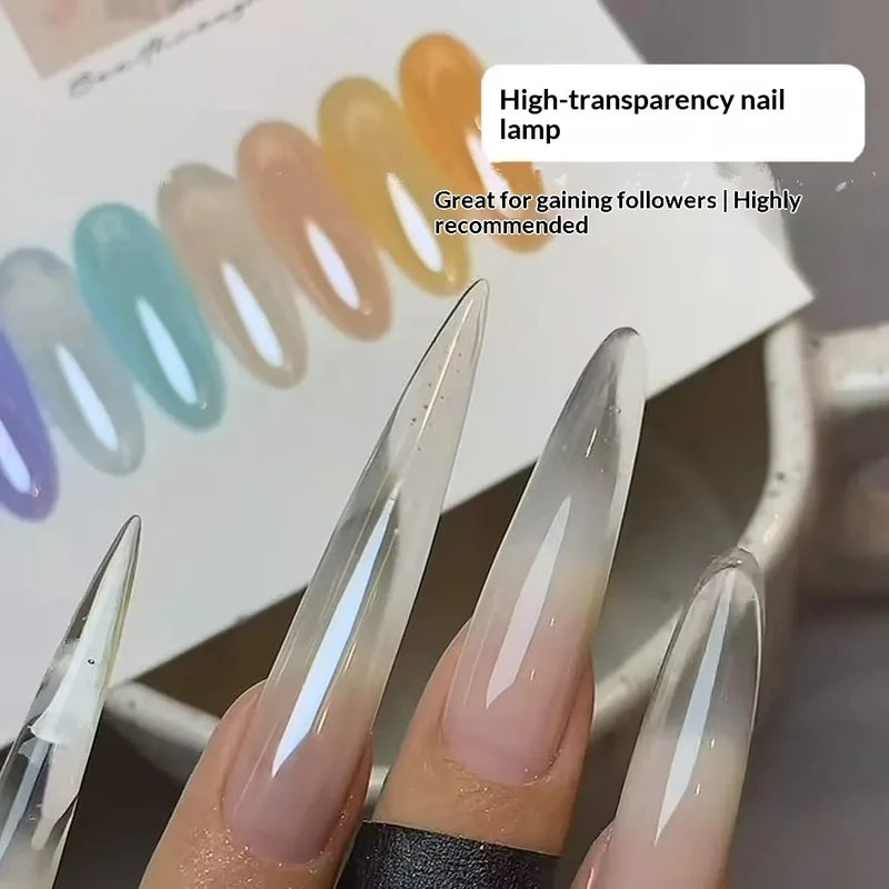 Light-Up Metallic Nail Powder Set for Manicure - Aurora Glitter Effect
