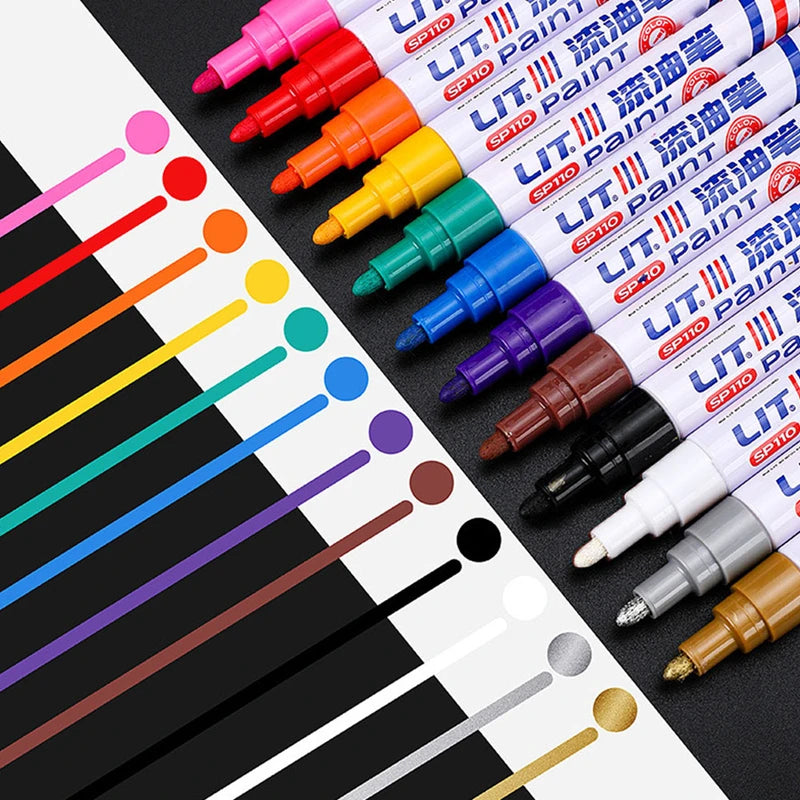 Car Paint Scratch Repair Pen for Coats, Touch Up & Oily Marks - Waterproof Paint Pencil