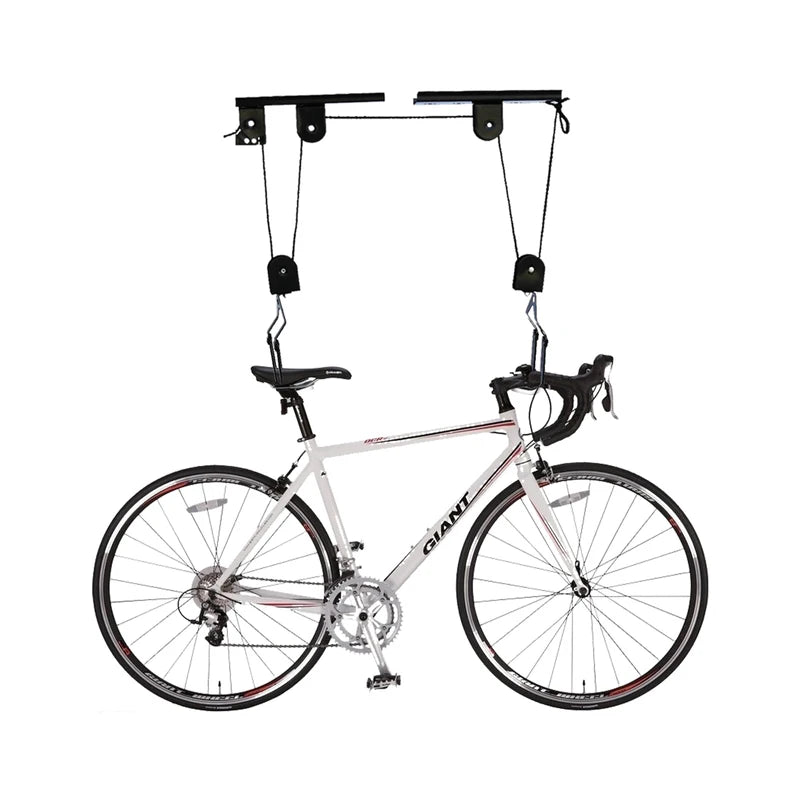 Ceiling Mount Bicycle Hoist Rack - Heavy Duty Up to 60kg Space Saver