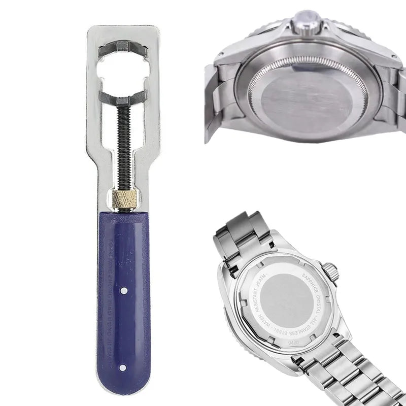 Adjustable Watch Back Cover Opener - Metal Spanner Wrench for Watch Repair