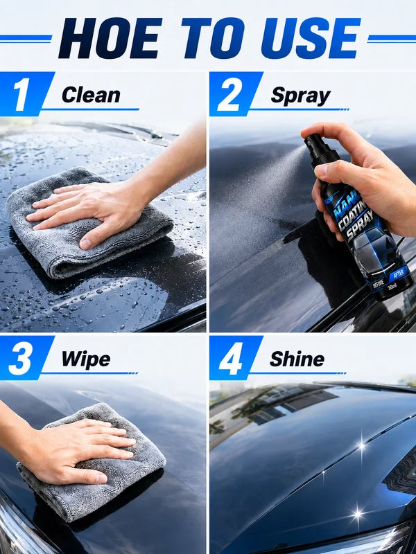 Car Nano Coating Spray Hydrophobic Wax Protectant for Vehicle Surface