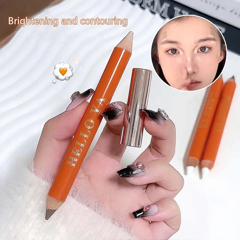 Double-Ended Contouring Shading Pen for Face Highlight & Nose Shadow - Natural Finish
