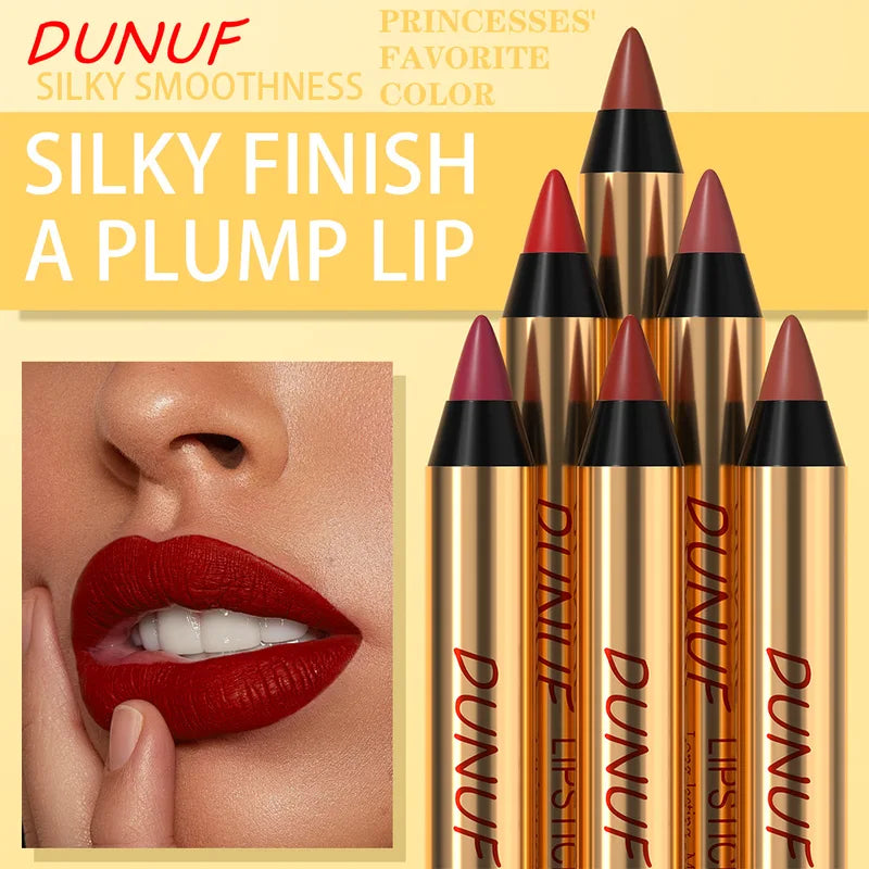 Waterproof Matte Lip Liner Pencil Long Lasting Non-stick Lipstick for Sexy Lips