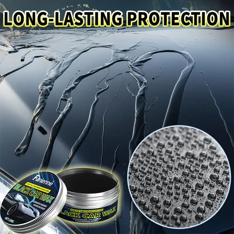 Car Polish Wax 100g - Deep Shine, Scratch Removal & Long-Lasting Protection for Black Cars