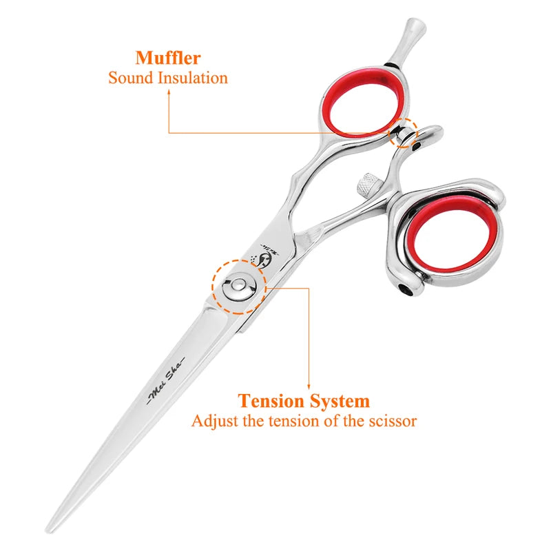 Professional Hair Shears Set with Japan Steel Blades - Salon Barber Scissors