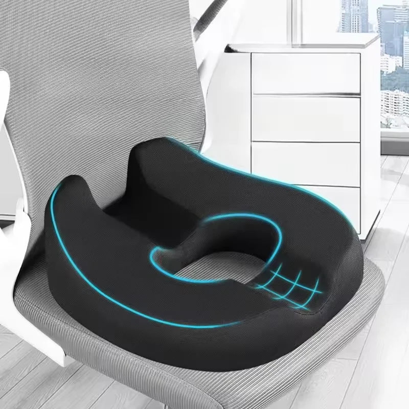 Donut Pillow Coccyx Car Seat Cushion for Sciatica Pelvic Floor Memory Foam Sitting Pad