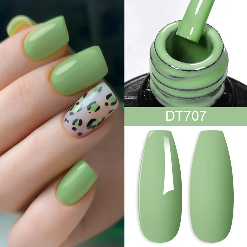 7.3ml Nail Gel Polish Kit Semi Permanent Manicure DIY Nail Supplies Base Top Coat