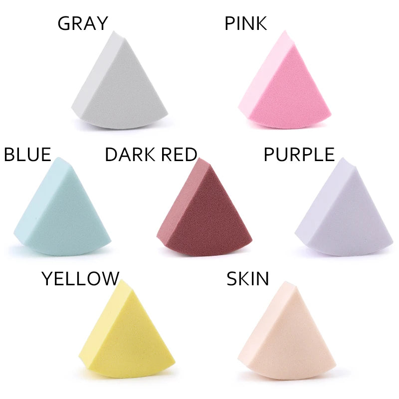 Triangle Makeup Blender Sponges Set - Liquid Foundation Powder Wet & Dry Use