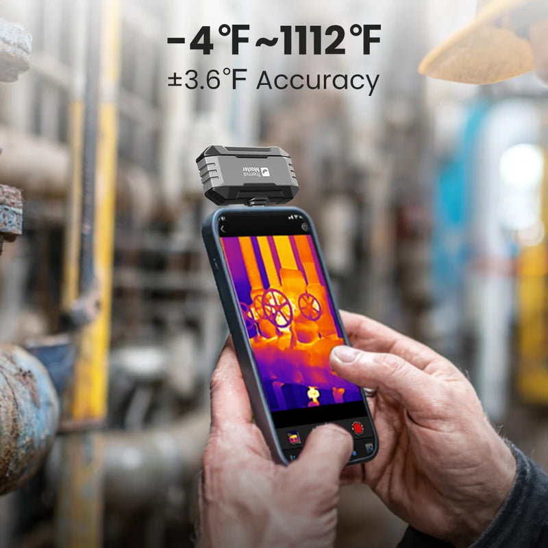 Thermal Imager P1 for USB-C Phones - 320x240 IR Resolution, 25Hz, 600°C Temp Range