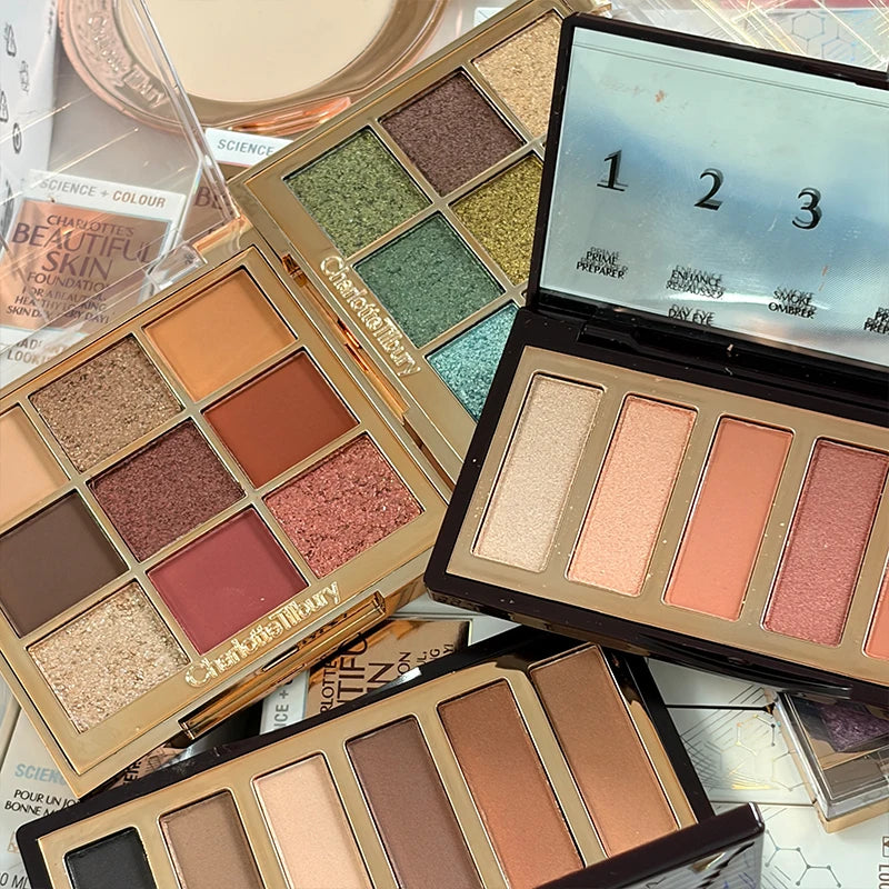Moisturizing Lip Gloss & Lipstick Set with Fine Concealer & Eye Shadow Palette