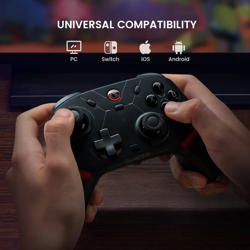 Wireless Game Controller for Nintendo Switch, PC, iOS & Android - Tri-Mode, Hall Effect Sticks