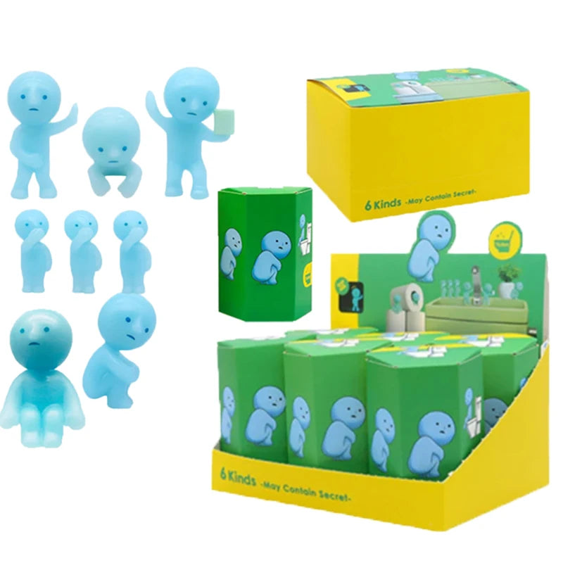 Mystery Noctilucent Green Doll Action Figures Set – Surprise Desktop Decor Toy