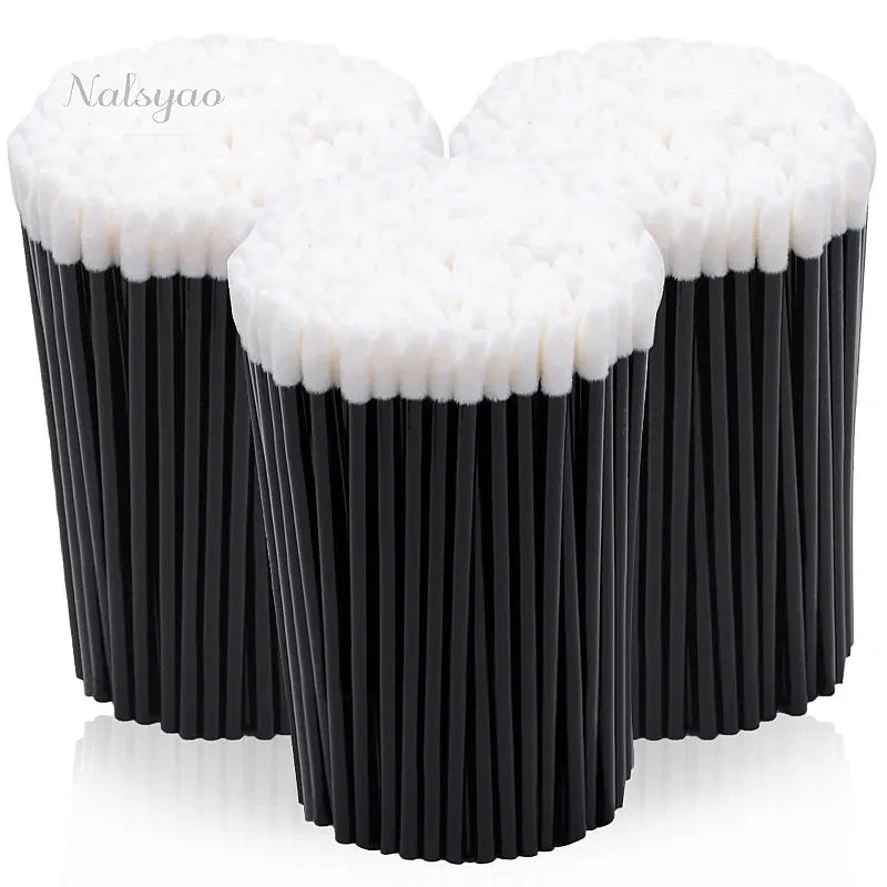 500pcs Disposable Lip Brush Set - Portable Makeup Applicators for Lipstick & Gloss