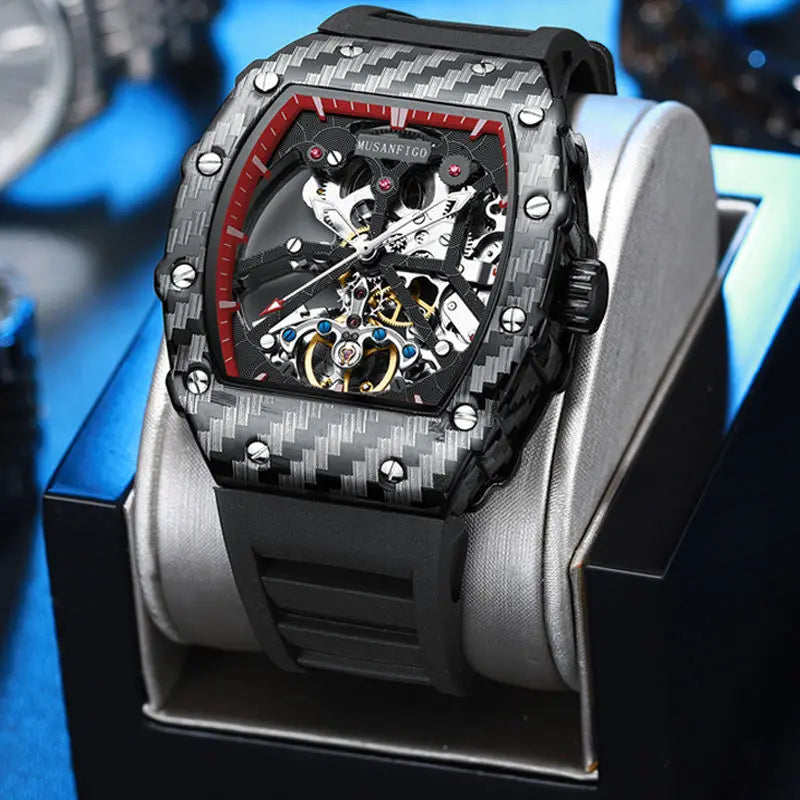 Fully Automatic Skeleton Mechanical Watch - Luxury Men's Casual Business Timepiece