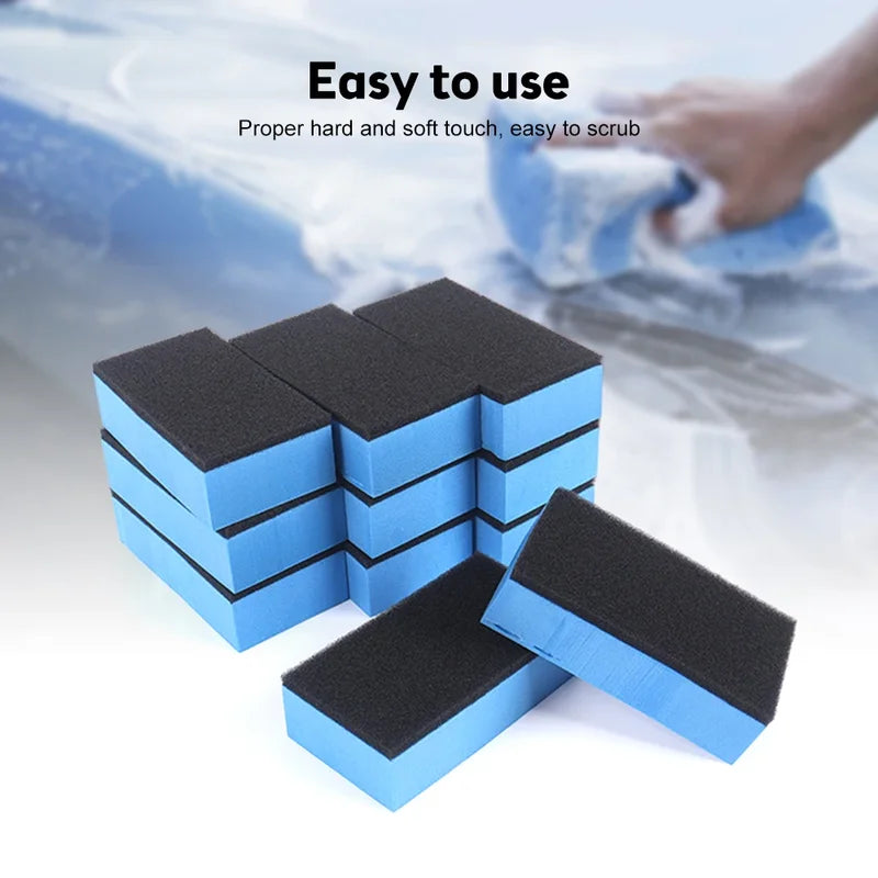 Car Ceramic Coating Sponges with Cloth Applicator for Auto Detailing & Polishing
