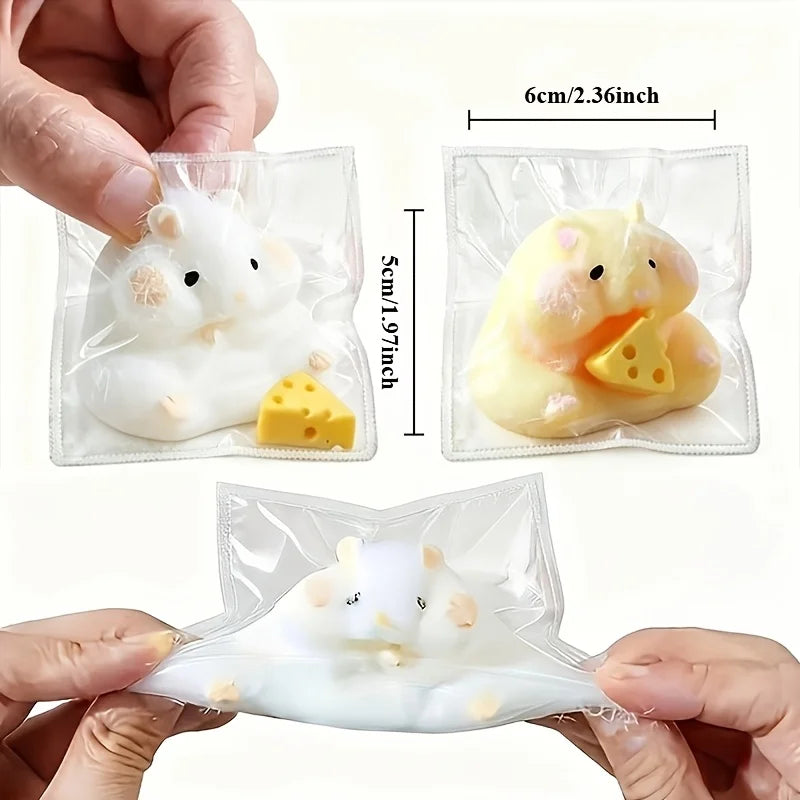 Kids Fidget Hamster Toy Pack - Stress Relief Sensory Toy for Christmas & Halloween