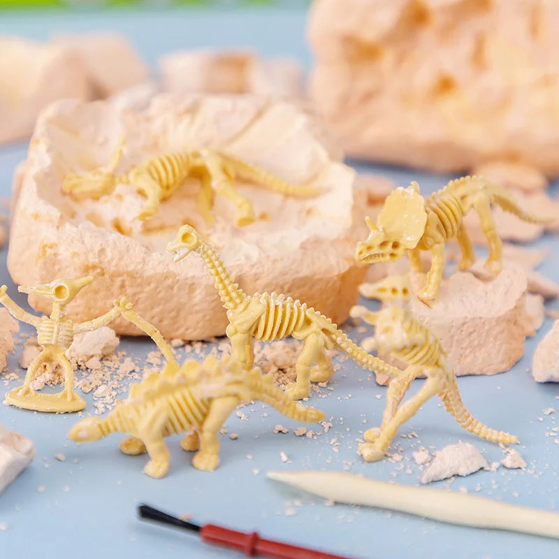 Dinosaur Fossil Excavation Kit for Kids - Archaeological Dig Toy Model Gift