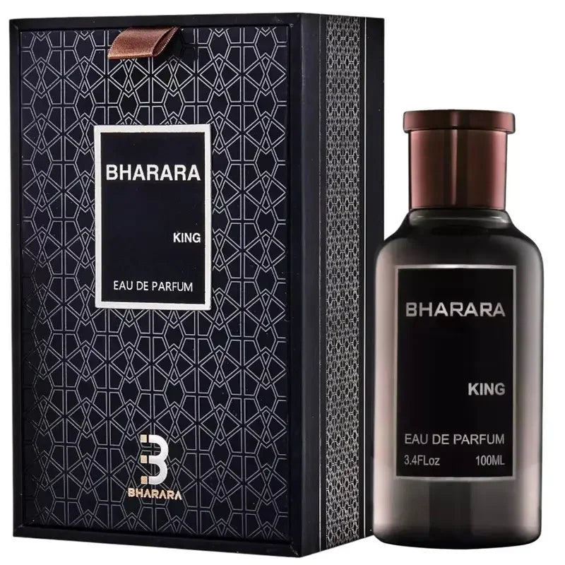 Bharara King Eau de Parfum 3.4oz Men’s Woody Spicy Fragrance with Travel Spray