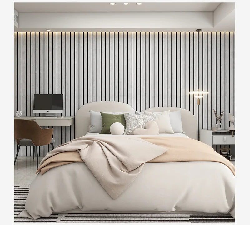 Self-Adhesive Wood Grain Wall Panels - Waterproof 3D Grille Stickers for Home Decor