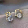 Letter D Earrings for Women Zircon Stud Jewelry Unique Gift