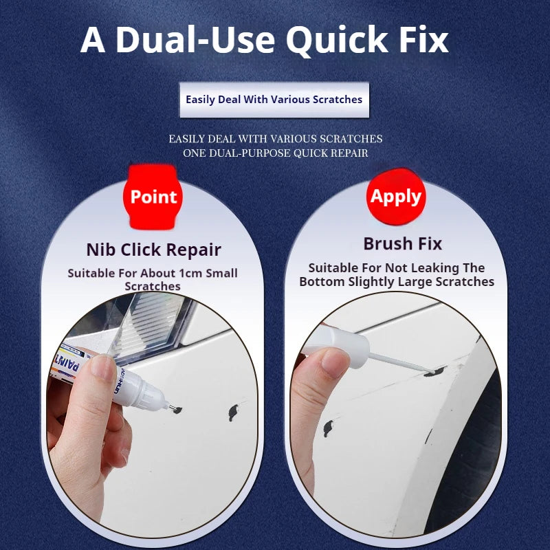 Car Paint Touch Up Pen Set for Vehicle Scratch Repair - 12ml DIY Auto Touch-Up