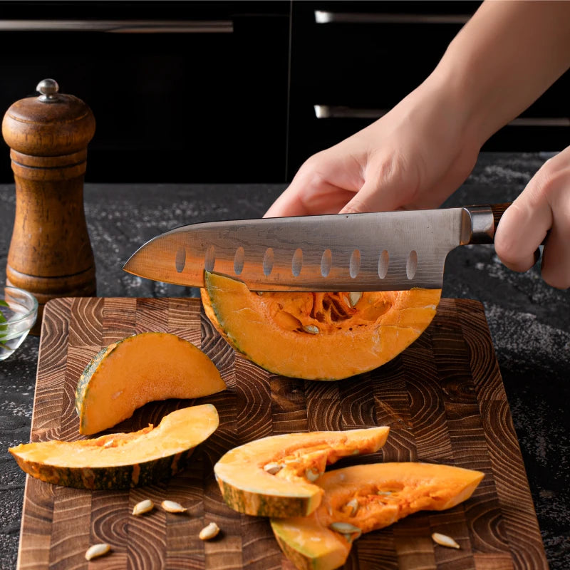 Large Teak Wood Cutting Board - Durable Kitchen Prep Surface for Cooking & Holiday Use