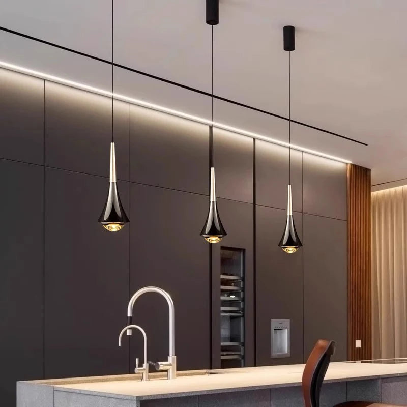 Modern LED Pendant Light for Living & Dining Rooms - Adjustable Indoor Lighting