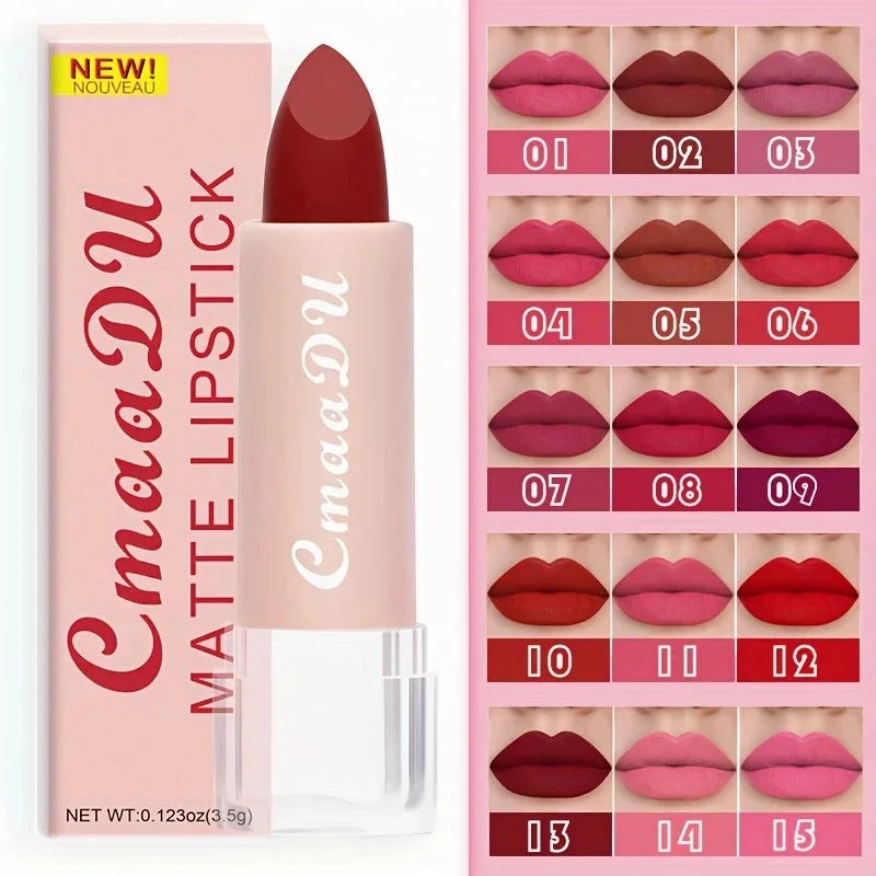 Matte Lipstick Set Long-Lasting Waterproof Lip Gloss Non-Stick Moisturizing