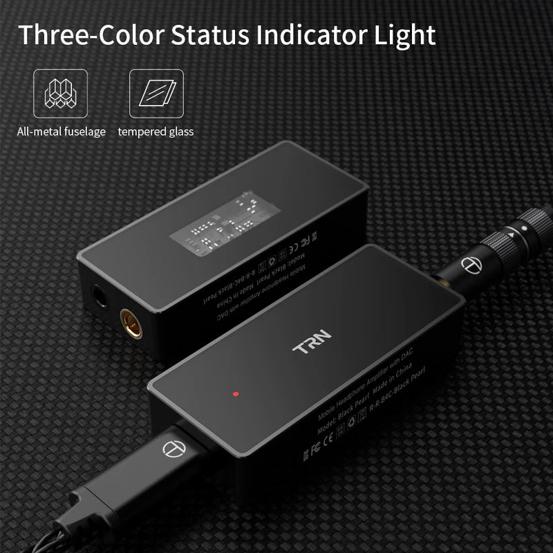 High-Fidelity DAC & Headphone Amplifier for Audiophiles - TRN Black Pearl