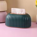 Spring Loaded Tissue Box with Rising and Falling Napkin Holder - Home Decor Accessory