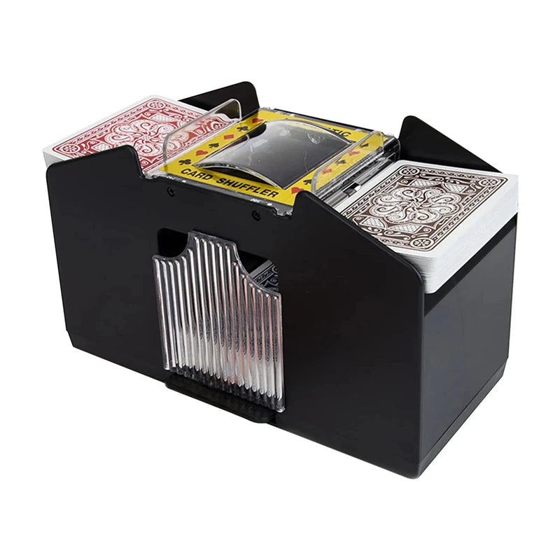 Automatic Card Shuffler Machine for Poker and Card Games - Battery Operated, Multiple Colors