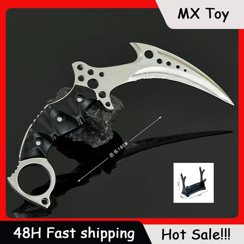 18cm Mechanical Claw Knife Model Toy - Metal Craft Ornament for Cosplay & Outdoor Play